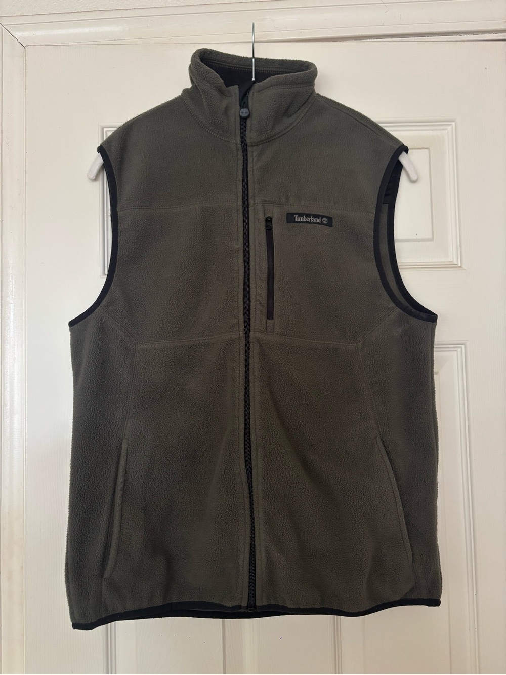 Timberland Fleece Vest in Olive Green (S - Like New!)
